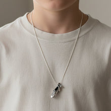 Load image into Gallery viewer, Futbol Pendant - Handmade Soccer Ball .925 Sterling Silver Pendant in Mexican Silver