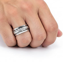 Load image into Gallery viewer, Real Spin Band – Spinning Meditation Band in .925 Sterling Silver