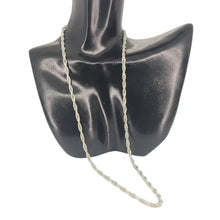 Load image into Gallery viewer, Delgada, Rope Chain - Handmade Delicate .925 Sterling Silver Chain in Mexican Silver
