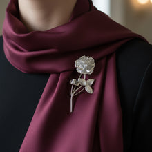 Load image into Gallery viewer, La Rosa Pin - Floral Statement Brooch in .925 Sterling Silver
