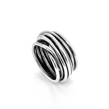 Load image into Gallery viewer, Wired Ring – Bold Statement Design in .925 Sterling Silver
