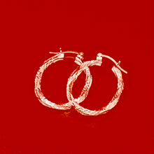 Load image into Gallery viewer, Brillante Hoop Earrings – Polished Oval Tube Hoops in .925 Sterling Silver
