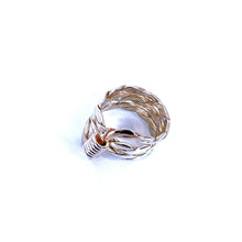 Load image into Gallery viewer, El Lazo Ring – Sculptural Knot Statement in .925 Sterling Silver
