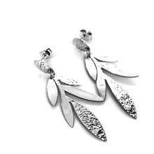 Load image into Gallery viewer, La Rama Earrings, sterling silver earrings, long earrings, silver earrings, mexican silver
