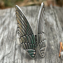 Load image into Gallery viewer, .925 Sterling Silver Ring, Alas, Ring, Wings Ring, Silver Ring, Sterling Silver Ring
