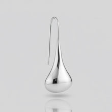 Load image into Gallery viewer, Silver Drops Earrings – Water-Drop Silhouette in .925 Sterling Silver
