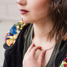 Load image into Gallery viewer, Trenzada Choker, sterling silver choker, silver choker, sterling silver, mexican silver
