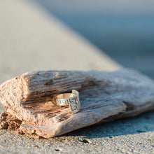 Load image into Gallery viewer, Matrix Ring - Handmade Wide .925 Sterling Silver Ring in Mexican Silver
