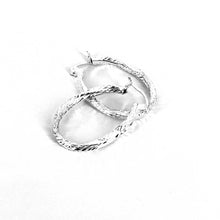 Load image into Gallery viewer, Brillante Hoop Earrings – Polished Oval Tube Hoops in .925 Sterling Silver
